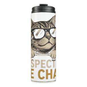 Cool Vector Cat with Sunglasses – fun Thermal Tumbler