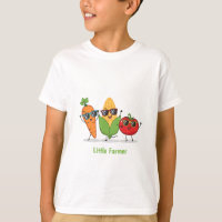 Cool Veggie Crew - Funny Carrot & Friends Kids T-S