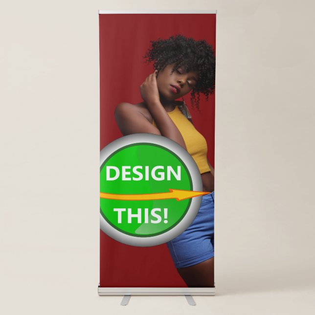COOL! Vertical Retractable Banner - Light & Sturdy (Front)