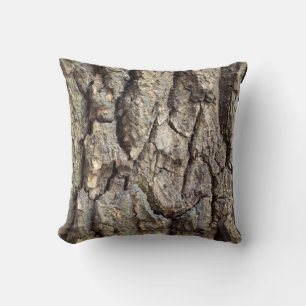 Cool & Very Old Cracked Tree Trunk Cushion