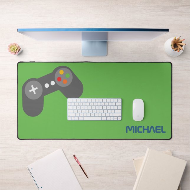 Cool Video Game Controller Kids Personalised Desk Mat (Office 1)
