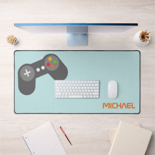 Cool Video Game Controller Kids Personalised Desk Mat