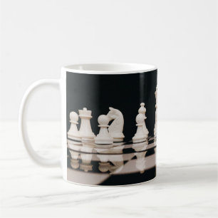 Cool View of a Black & White Chess Board Coffee Mug