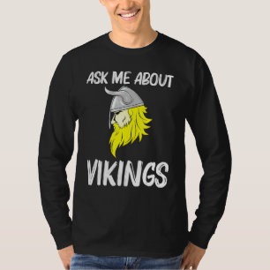 Cool Viking For Men Women Norse Horned Helmet Figh T-Shirt