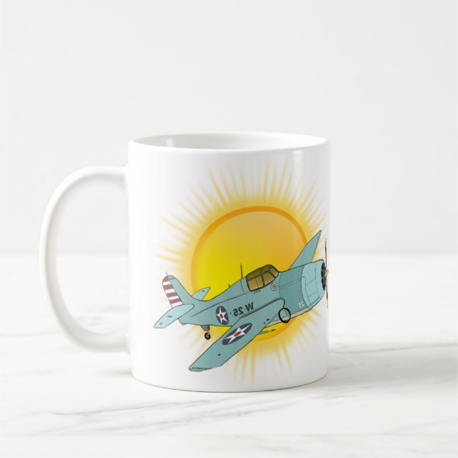 cool vintage aeroplane sunshine coffee mug (Left)