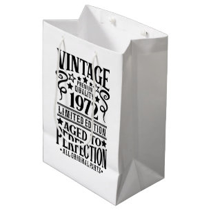 Cool Vintage Birth year 1972 Medium Gift Bag