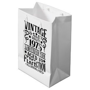 Cool Vintage Birth year 1975 Medium Gift Bag
