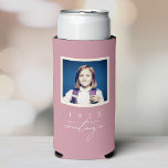 Cool Vintage Birthday Party Script Photo Seltzer Can Cooler<br><div class="desc">Celebrate your birthday in style with our Custom Cool Vintage Birthday Party Photo Can cooler featuring elegant script calligraphy! This sleek and stylish can cooler is the perfect accessory for any birthday celebration, adding a touch of class and sophistication to your special day. But that's not all - this can...</div>