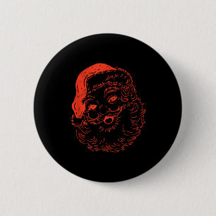 Cool Vintage Christmas Santa Claus  6 Cm Round Badge