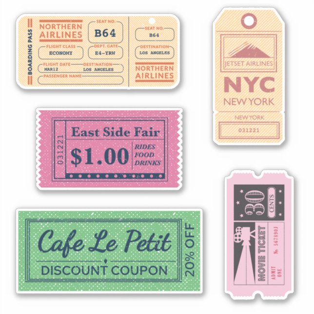 Cool vintage cinema tickets (Front)