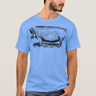 Cool Vintage Country Farm Animal Pig Premium T-Shirt