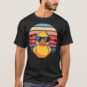 Cool Vintage Duckie - Sunglasses Duckling Duck - R T-Shirt