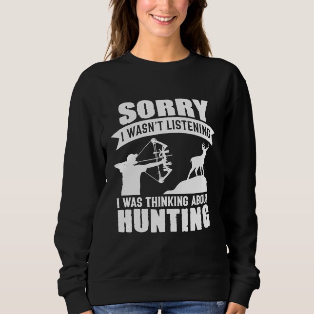 Cool Vintage Elk Deer Bow Hunting  Archery Sweatshirt (Front)