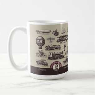 Cool Vintage European and American Transportation Coffee Mug