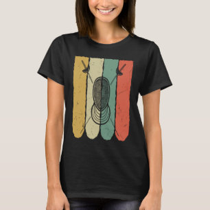 Cool Vintage Fencing Mask Helmet Fencing Teachers T-Shirt