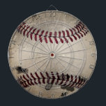 Cool Vintage Grunge Baseball Dartboard<br><div class="desc">Add ustom text/name/number in centre if desired. Original design by ©riverme*2012.</div>