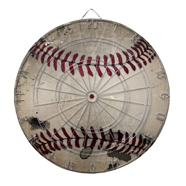 Cool Vintage Grunge Baseball Dartboard (Front)