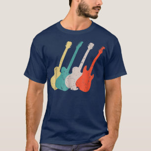 Cool Vintage Guitar Art For Men Women Guitarist Gu T-Shirt