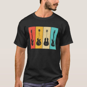 Cool Vintage Guitar Player Art For Men Women Guita T-Shirt