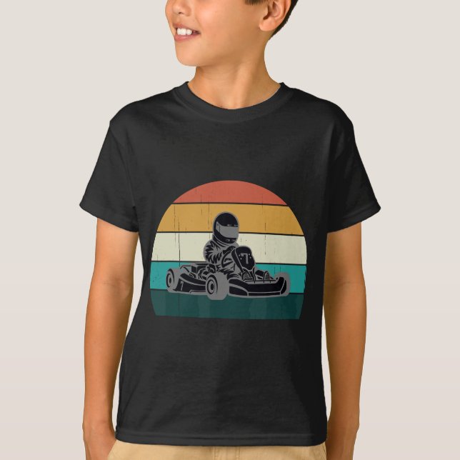 Cool Vintage Karting T-Shirt (Front)