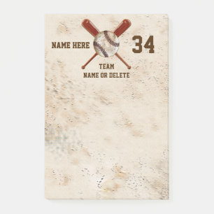 Cool Vintage look Cheap Baseball Party Favours Post-it Notes