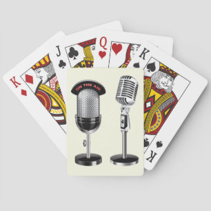 Cool Vintage Microphones Playing Cards