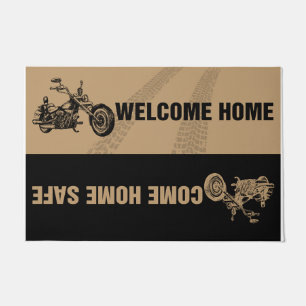 Cool Vintage Motorbike Doormat, Gift For Man Doormat