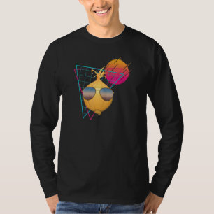 Cool Vintage Onion Wearing Sunglasses Vegetable O T-Shirt