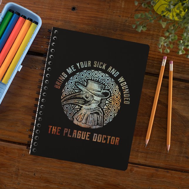 Cool Vintage Plague Doctor   Notebook (Cool Vintage Plague Doctor Notebook)