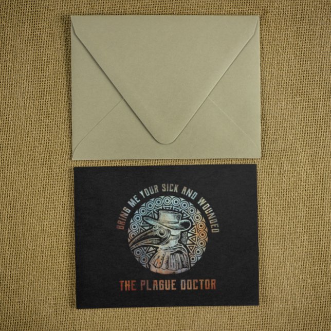 Cool Vintage Plague Doctor   Postcard (Cool Vintage Plague Doctor Postcard)