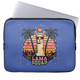 Cool Vintage Retro Llama Squad Laptop Sleeve