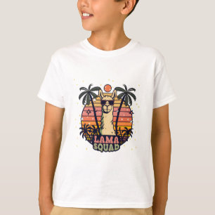 Cool Vintage Retro Llama Squad T-Shirt