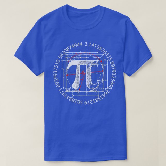Cool Vintage Retro Pi 3  T-Shirt (Design Front)