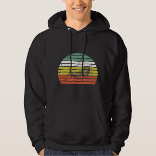 Cool Vintage Retro Sunset Bearded Dragon Graphic Hoodie