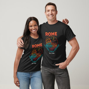 Cool Vintage Roma Italia Colosseum Souvenirs Gift T-Shirt