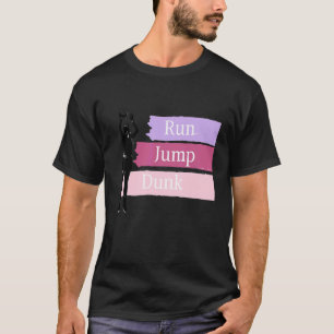 Cool Vintage Run Dunk Jump Basketball T-Shirt