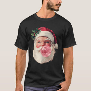 Cool Vintage Santa Claus Face Funny Christmas Old T-Shirt
