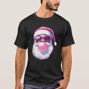 Cool Vintage Santa Claus Face Funny Christmas Old T-Shirt