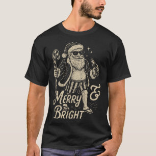 Cool Vintage Santa Clause Party Design  T-Shirt