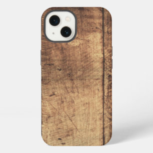cool vintage scratched wood texture iPhone 13 case