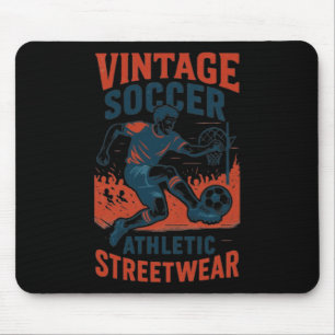 Cool Vintage Soccer Athletic Streetwear Mouse Mat