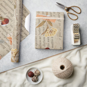 Cool vintage style Old newspaper Happy new year Wrapping Paper