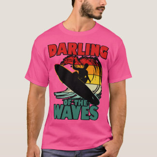 Cool Vintage Surfing Summer Slogan TShirt