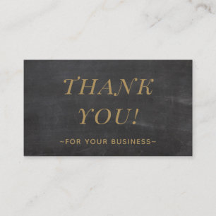 Cool Vintage Thank You Customer Appreciation Business Card