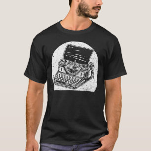 Cool Vintage Typewriter For Men Women Author Write T-Shirt