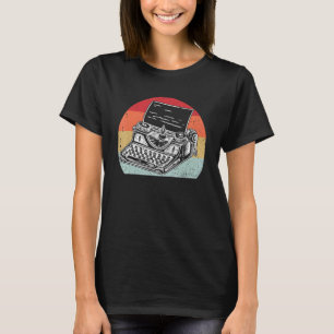Cool Vintage Typewriter For Men Women Author Write T-Shirt