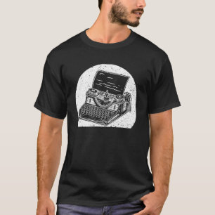 Cool Vintage Typewriter For Men Women Author Write T-Shirt