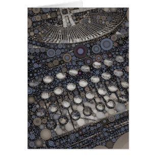 Cool Vintage Typewriter Modern Design Pop Art