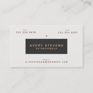 Cool Vintage Typography Professional Business Card