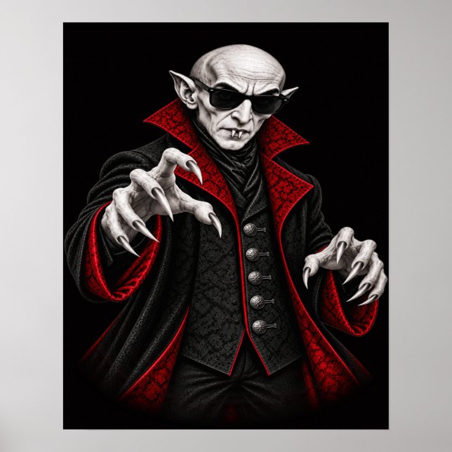 Cool Vintage Vampire Nosferatu Poster (Front)